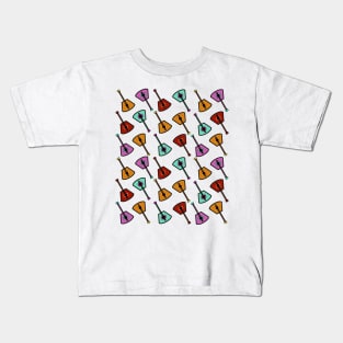 Retro Balalaika Pattern Kids T-Shirt